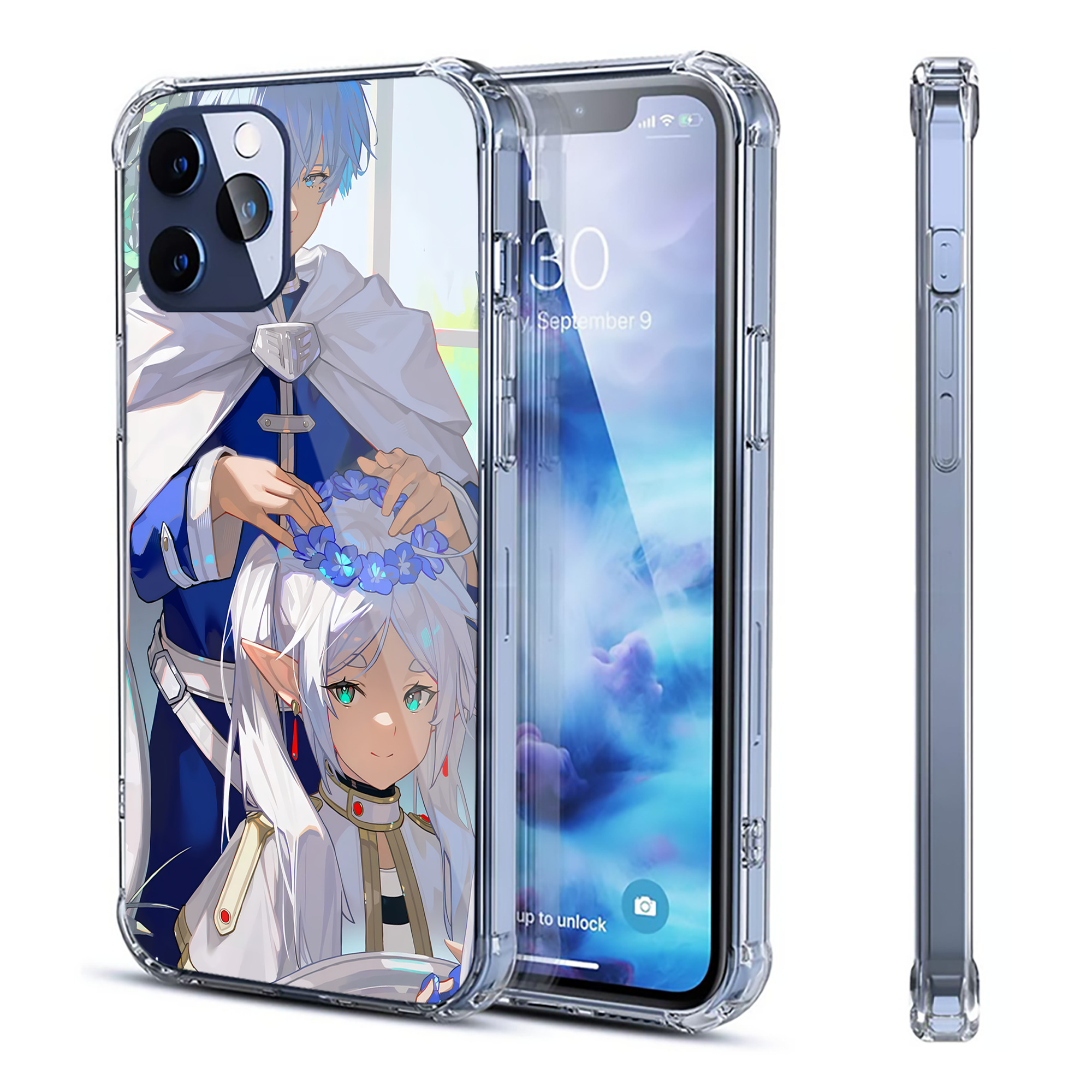 （画像用） 葬送のフリーレン Frieren 【iPhone 12シリーズ対応】透明スマホケース（クリアソフトケース）